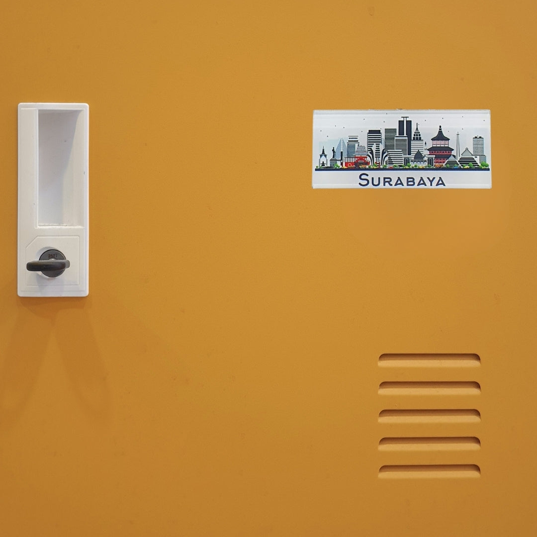 IndoGift Stiker Magnet Kulkas Akrilik Tipe 03 Kota Surabaya