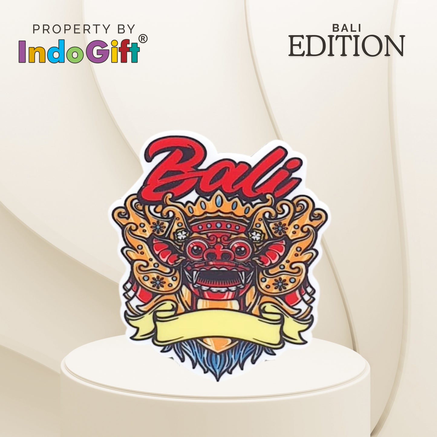 Magnet Kulkas Pulau Bali Akrilik Premium Tipe 08 IndoGift