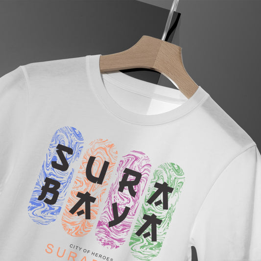 IndoGift Tshirt Kaos Surabaya Tipe 15 Ikonik Kota Pahlawan