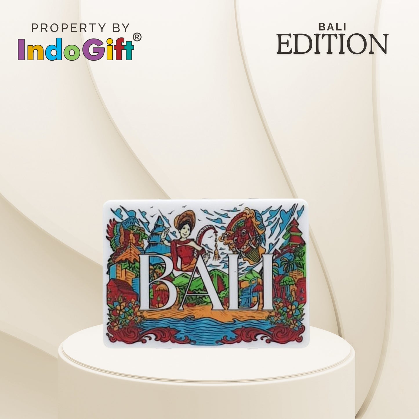 Magnet Kulkas Pulau Bali Akrilik Premium Tipe 02 IndoGift