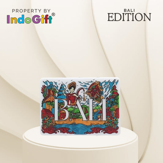 Magnet Kulkas Pulau Bali Akrilik Premium Tipe 02 IndoGift
