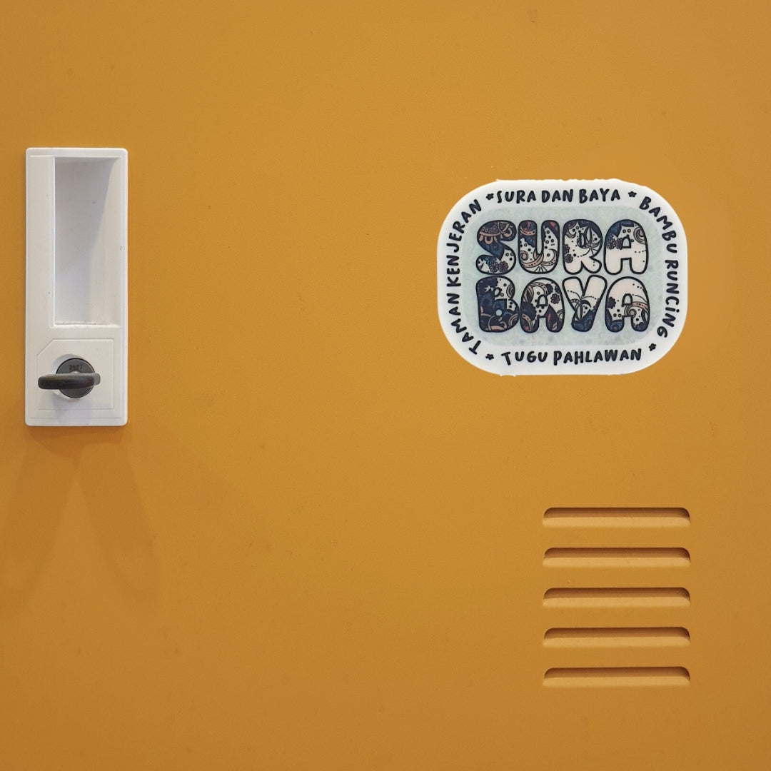 IndoGift Stiker Magnet Kulkas Akrilik Tipe 32 Kota Surabaya