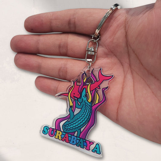 IndoGift Gantungan Kunci Tipe 01 Desain Ikonik Kota Surabaya - IndoGift