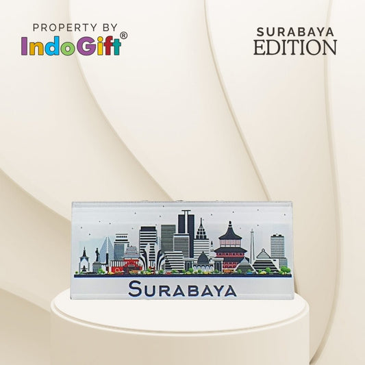 IndoGift Stiker Magnet Kulkas Akrilik Tipe 03 Kota Surabaya - IndoGift
