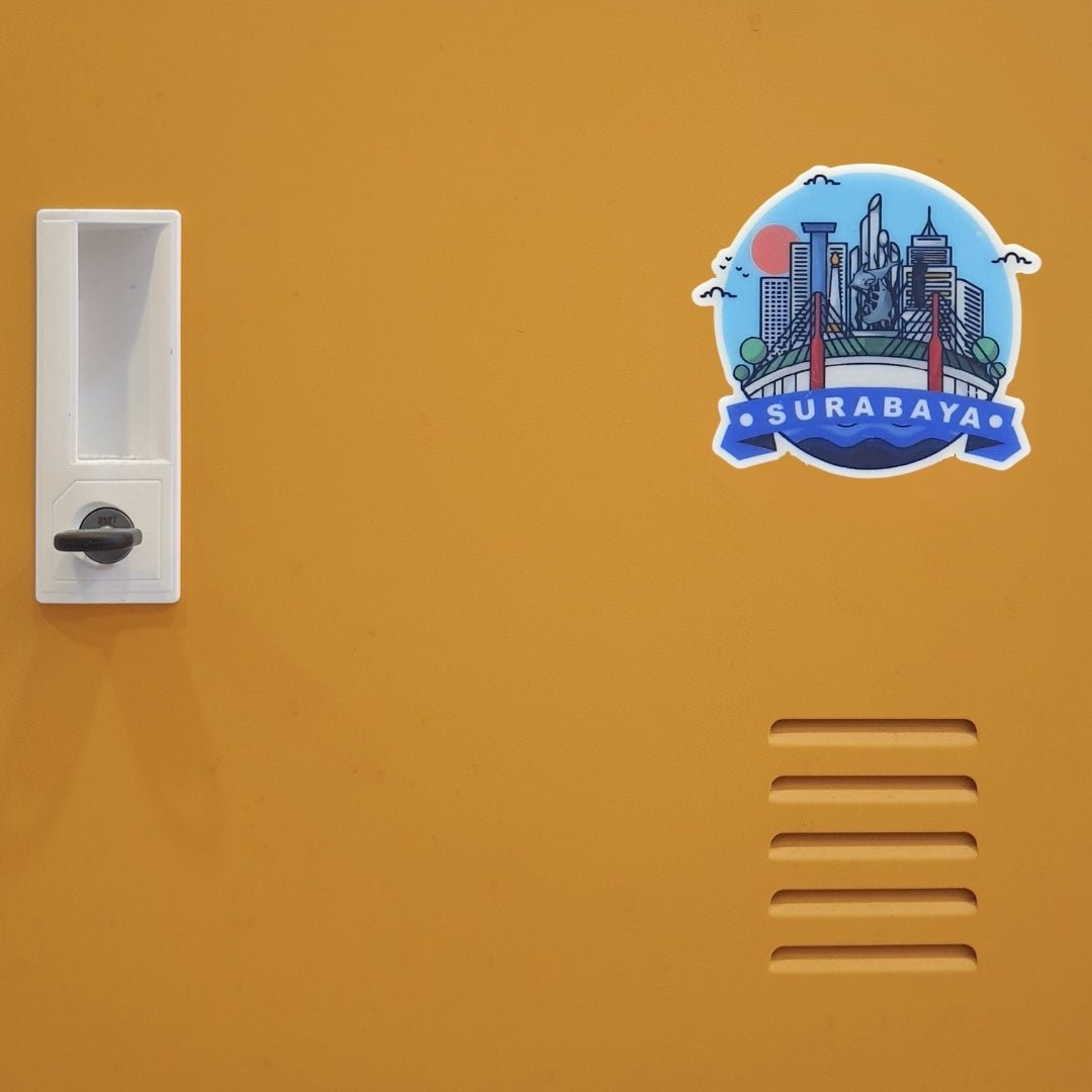 IndoGift Stiker Magnet Kulkas Akrilik Tipe 16 Kota Surabaya - IndoGift