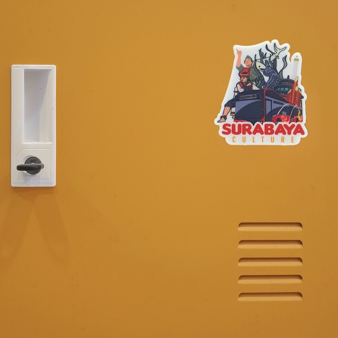 IndoGift Stiker Magnet Kulkas Akrilik Tipe 19 Kota Surabaya - IndoGift