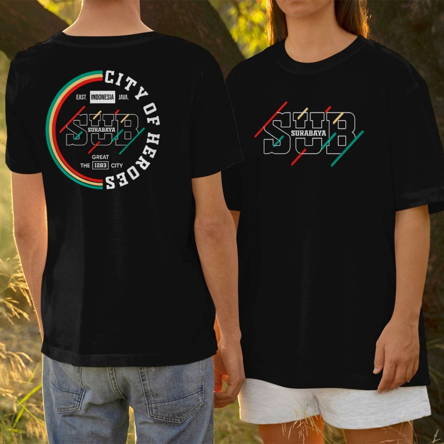 IndoGift Tshirt Kaos Surabaya Tipe 09 Ikonik Kota Pahlawan - IndoGift