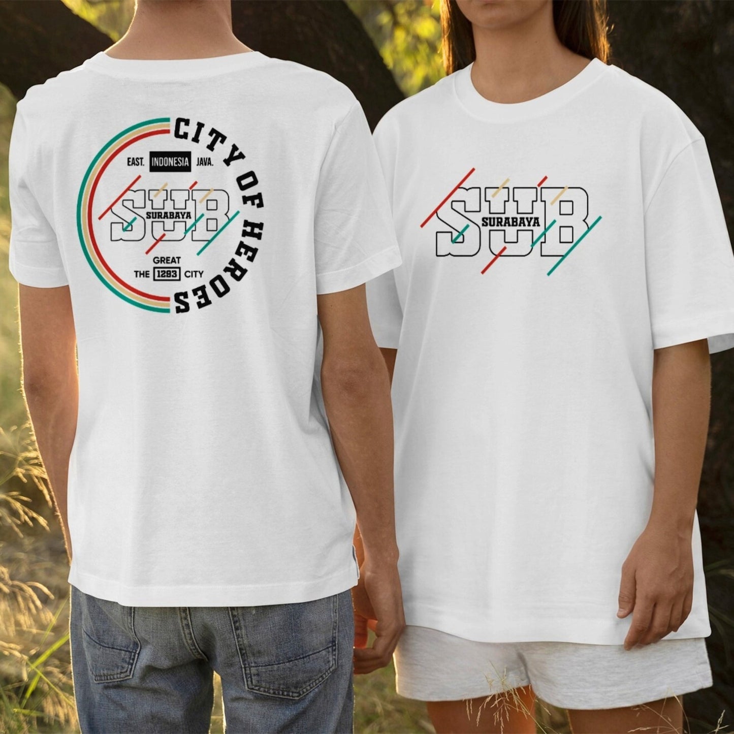 IndoGift Tshirt Kaos Surabaya Tipe 09 Ikonik Kota Pahlawan - IndoGift