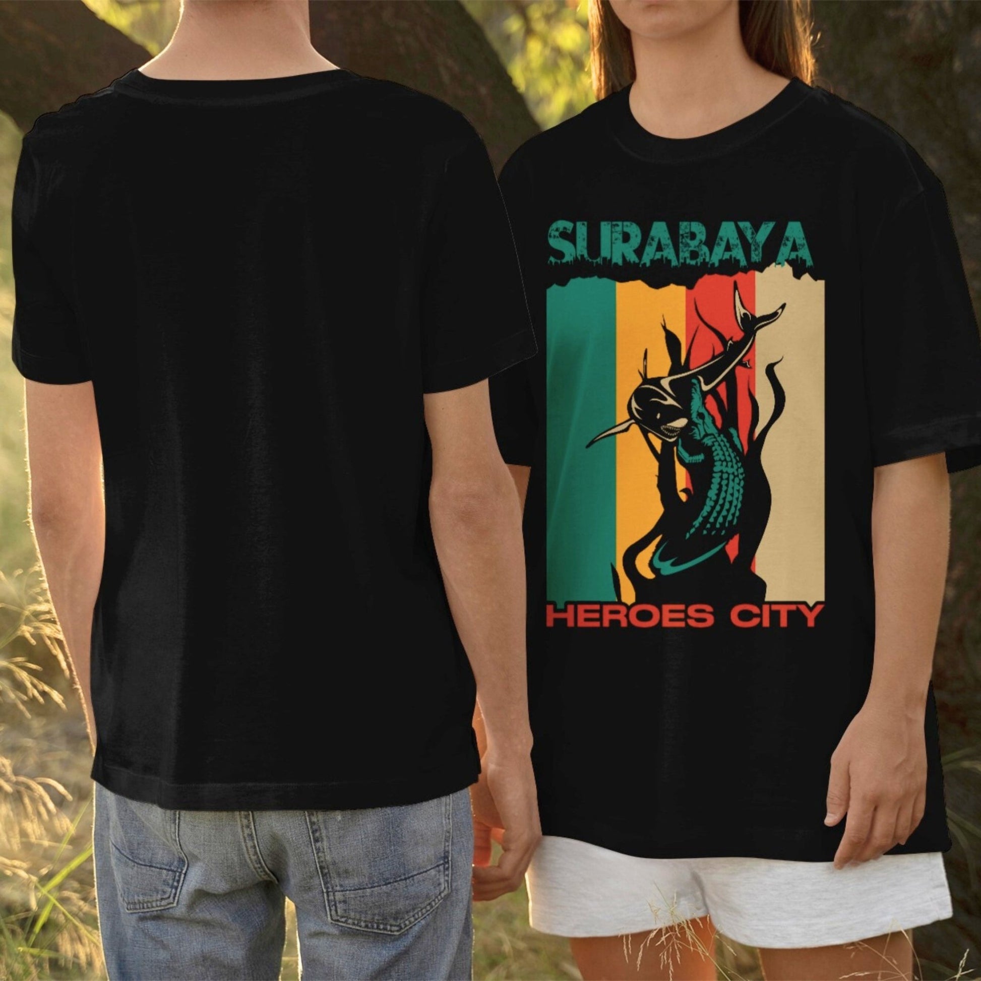 IndoGift Tshirt Kaos Surabaya Tipe 13 Ikonik Kota Pahlawan - IndoGift
