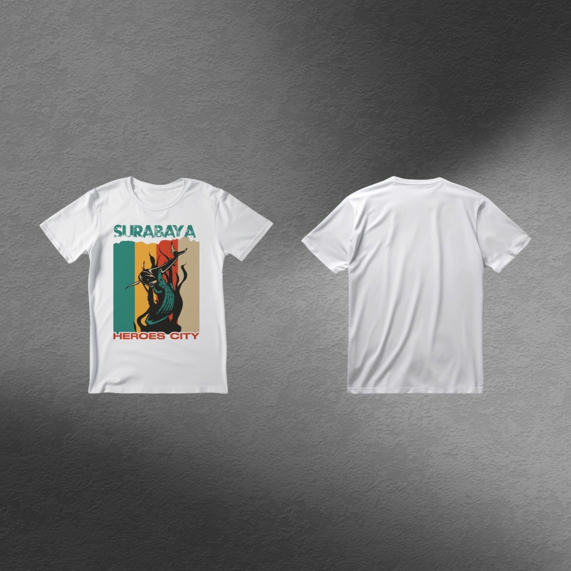 IndoGift Tshirt Kaos Surabaya Tipe 13 Ikonik Kota Pahlawan - IndoGift