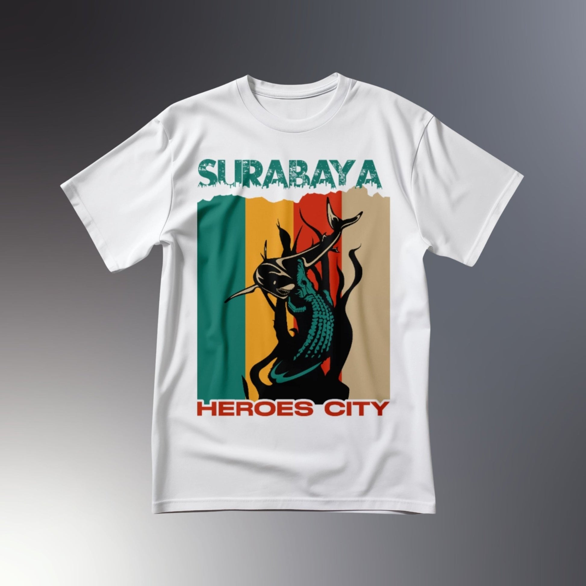 IndoGift Tshirt Kaos Surabaya Tipe 13 Ikonik Kota Pahlawan - IndoGift