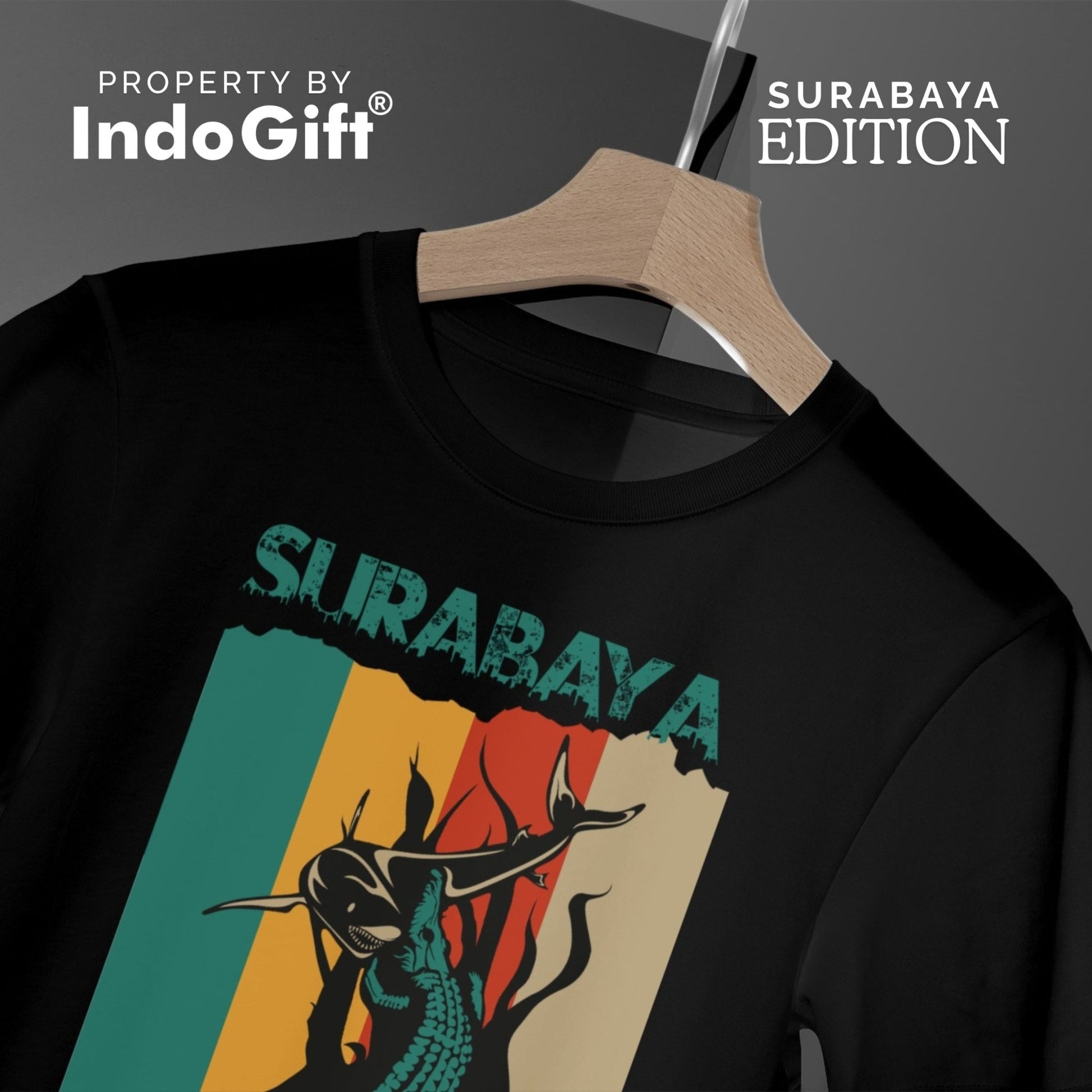 IndoGift Tshirt Kaos Surabaya Tipe 13 Ikonik Kota Pahlawan - IndoGift