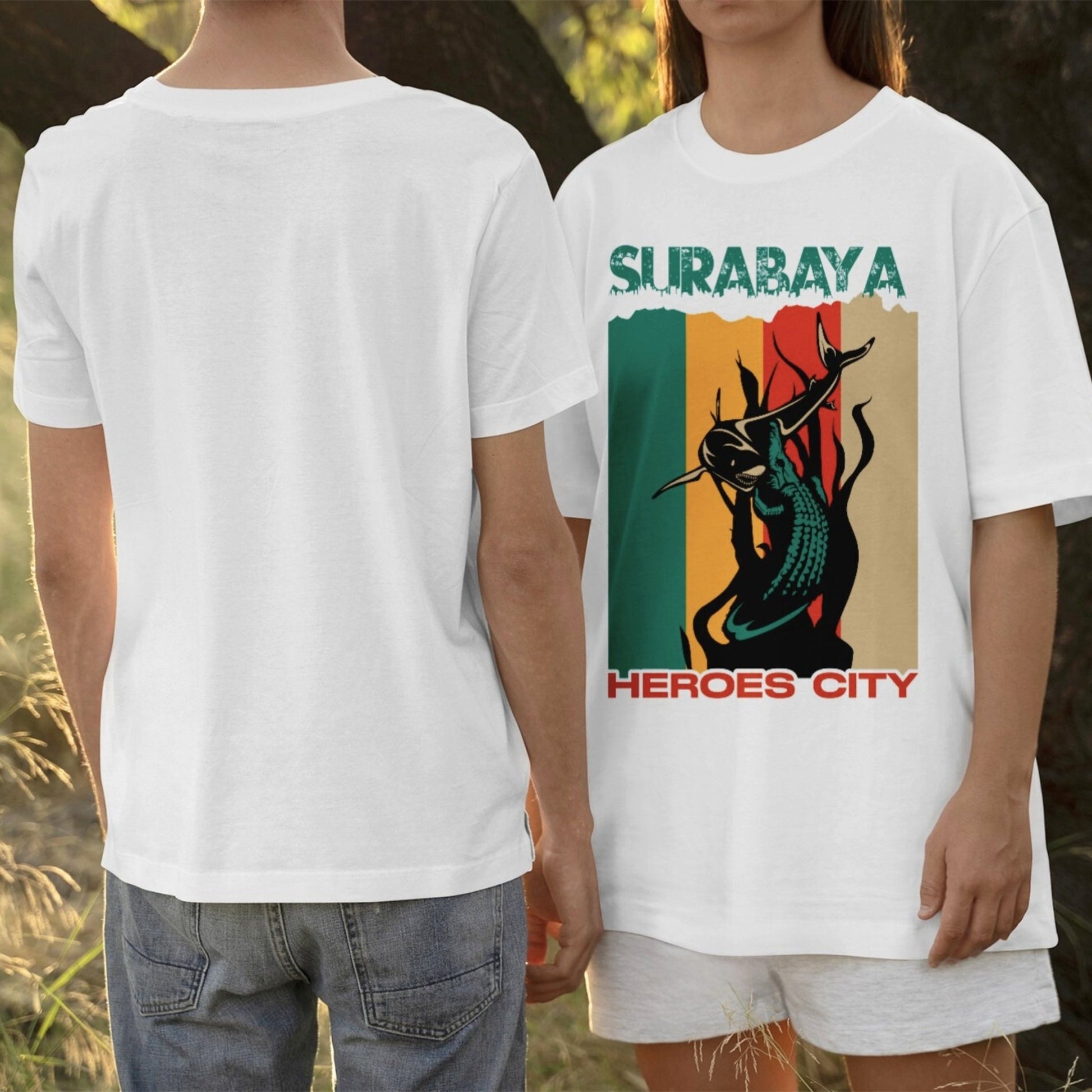 IndoGift Tshirt Kaos Surabaya Tipe 13 Ikonik Kota Pahlawan - IndoGift