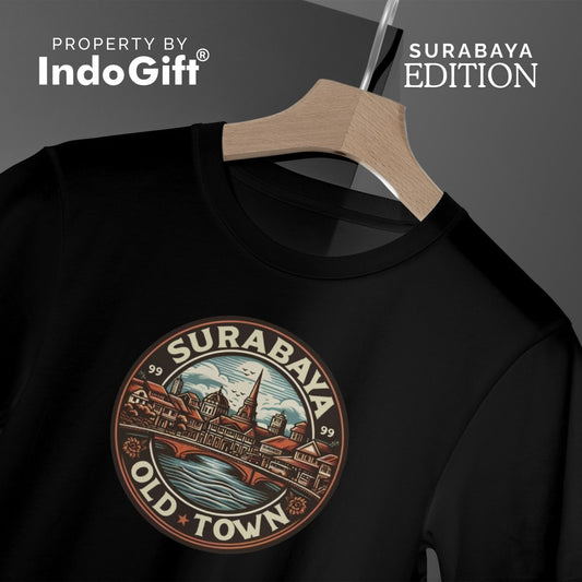 IndoGift Tshirt Kaos Surabaya Tipe 14 Ikonik Kota Pahlawan - IndoGift