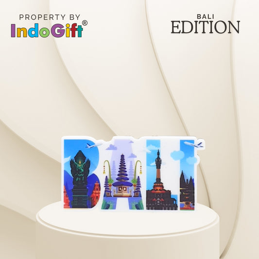 Magnet Kulkas Pulau Bali Akrilik Premium Tipe 07 IndoGift