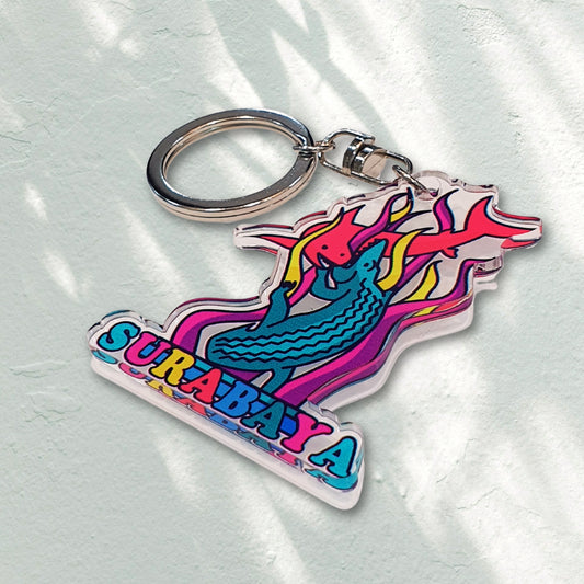 IndoGift Gantungan Kunci Tipe 01 Desain Ikonik Kota Surabaya