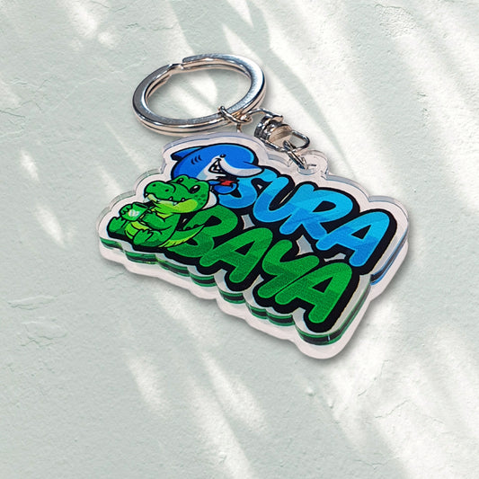 IndoGift Gantungan Kunci Tipe 38 Desain Ikonik Kota Surabaya