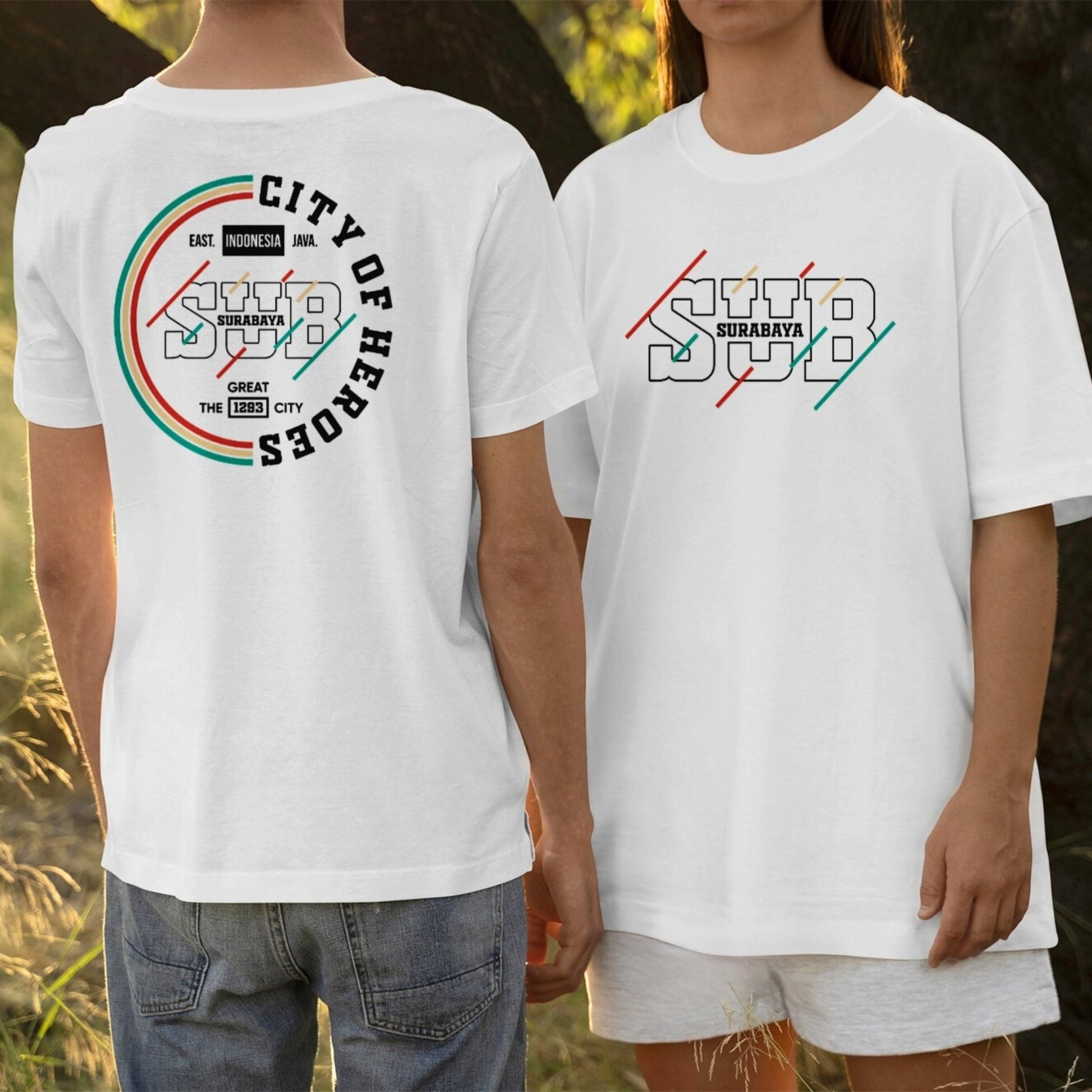 IndoGift Tshirt Kaos Surabaya Tipe 09 Ikonik Kota Pahlawan - IndoGift