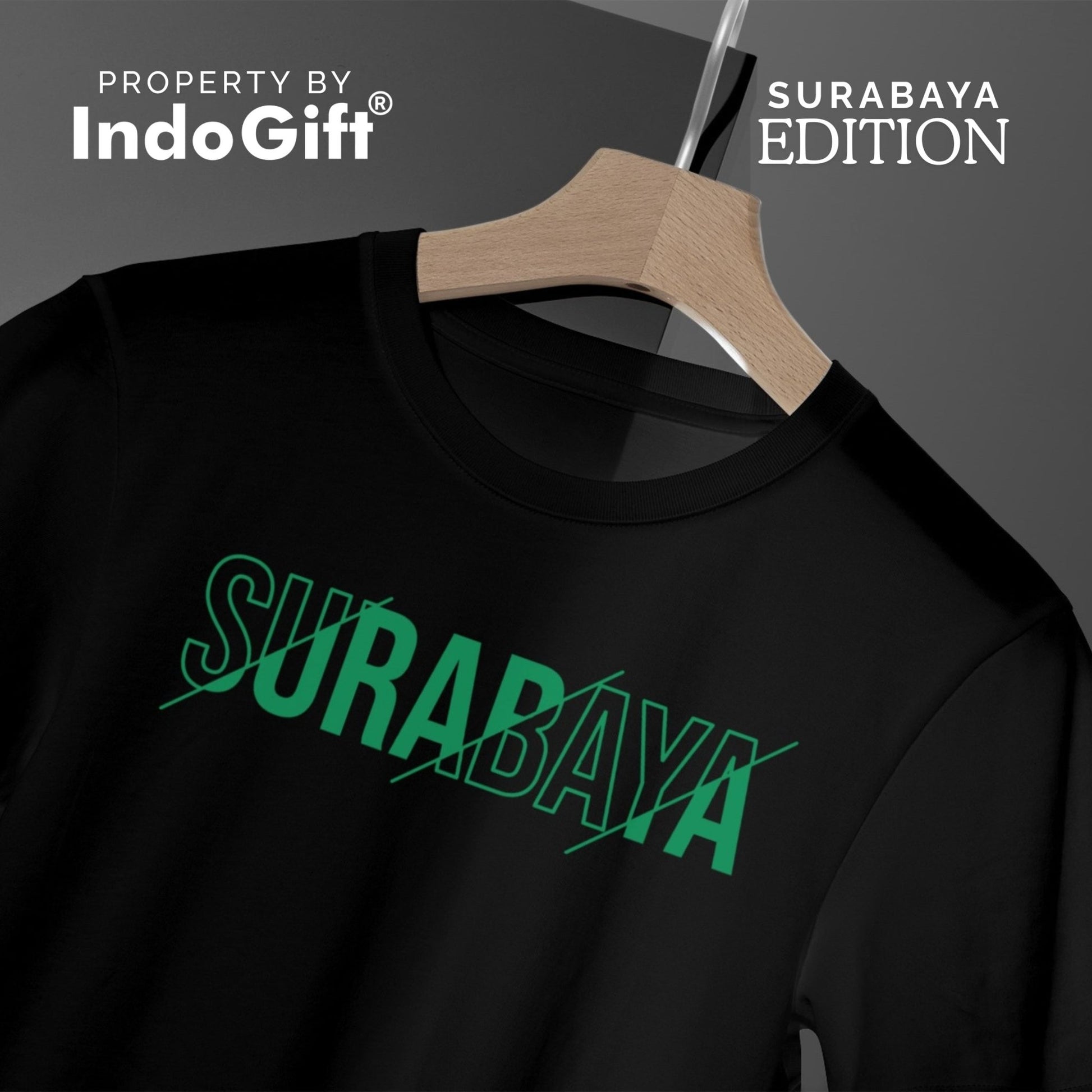 IndoGift Tshirt Kaos Surabaya Tipe 12 Ikonik Kota Pahlawan - IndoGift