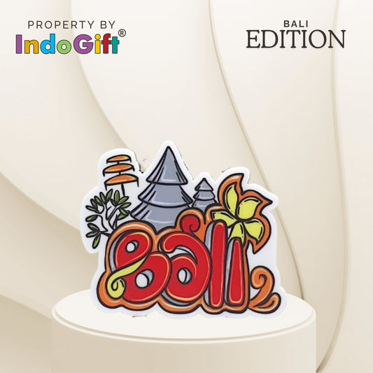 Magnet Kulkas Pulau Bali Akrilik Premium Tipe 09 IndoGift - IndoGift
